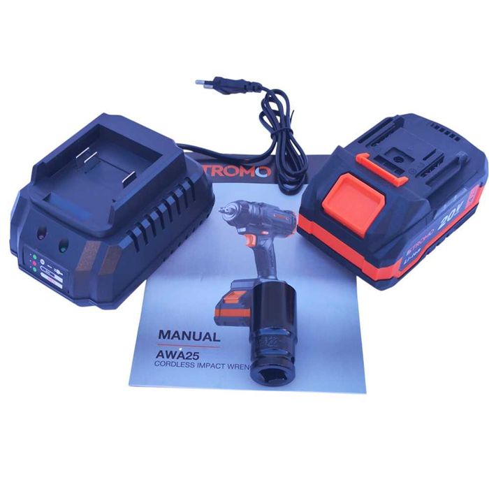 Гайковерт Stromo AWA25 / шуруповерт аккумуляторный — АКБ+ЗУ, потужний