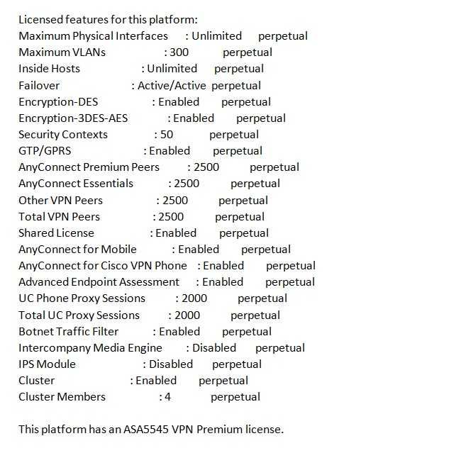 Міжмережеві екрани Cisco ASA5545-K9 / ASA5555-K9