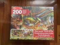 Puzzle de dinossáuros de 200 peças
