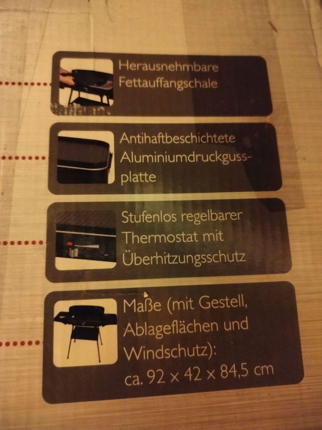 Nowy grill elektryczny na nóżkach