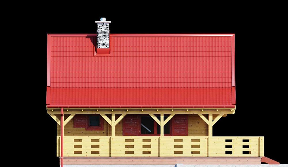 Drewniany domek letniskowy Alicja II 62+40m2-ROD, ośrodek wypoczynkowy