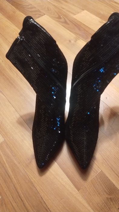 Botki cekinowe PRIMA MODA