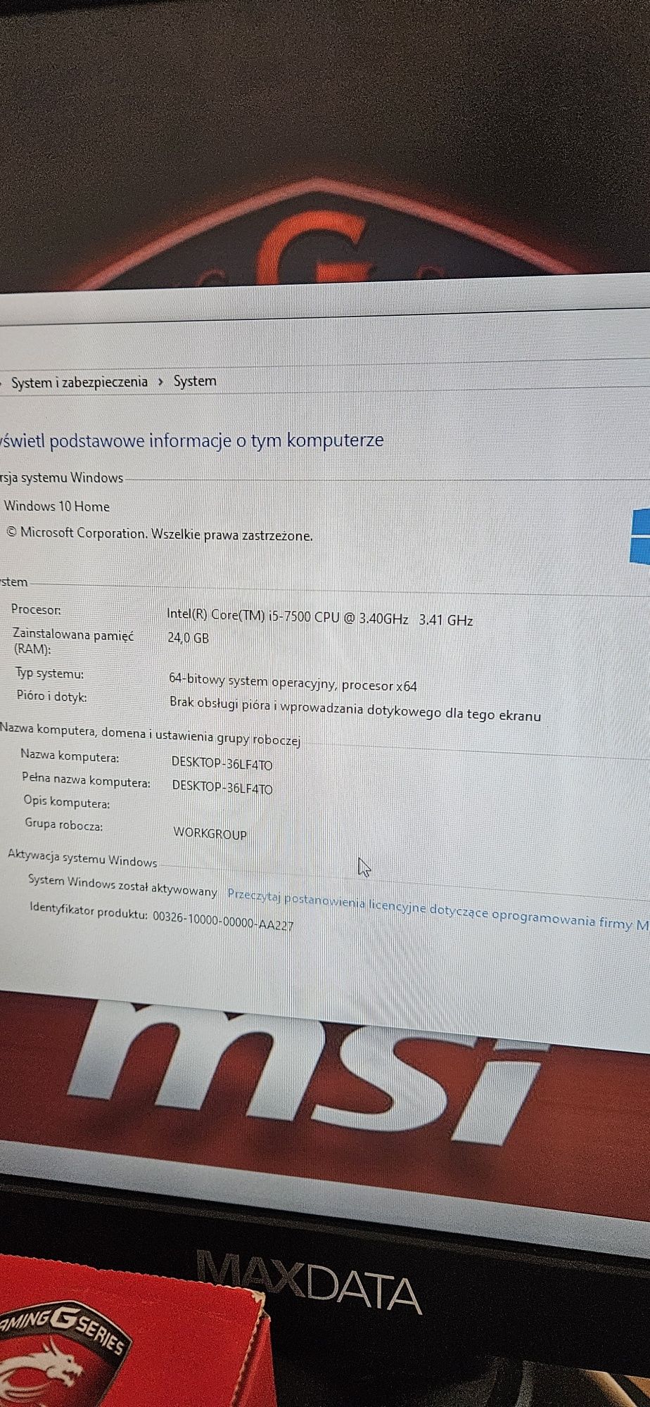 Zestaw komputerowy komputer stacjonarny i5 ssd gtx