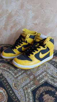 Nike Wmns Dunk High Black Speed Yellow roz 38.5 pudełko buty sportowe