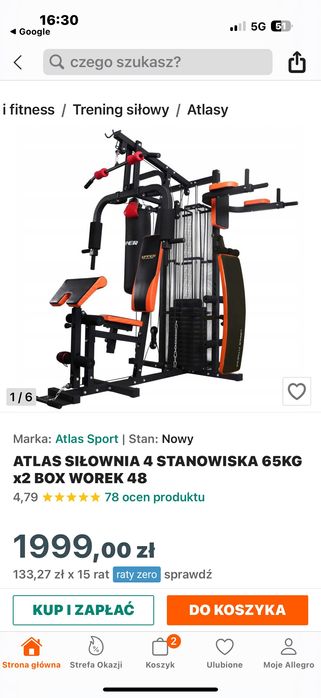 Atlas plus ławki plus hantle itd