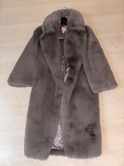 Futro sztuczne płaszcz H&M