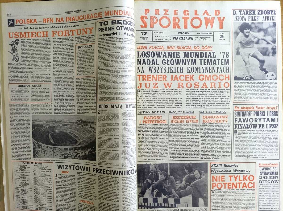 Gazeta "Przegląd Sportowy" - rocznik 1978