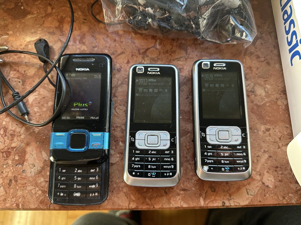 Zestaw Nokia 6120 Classic 2x oraz Nokia 7100s