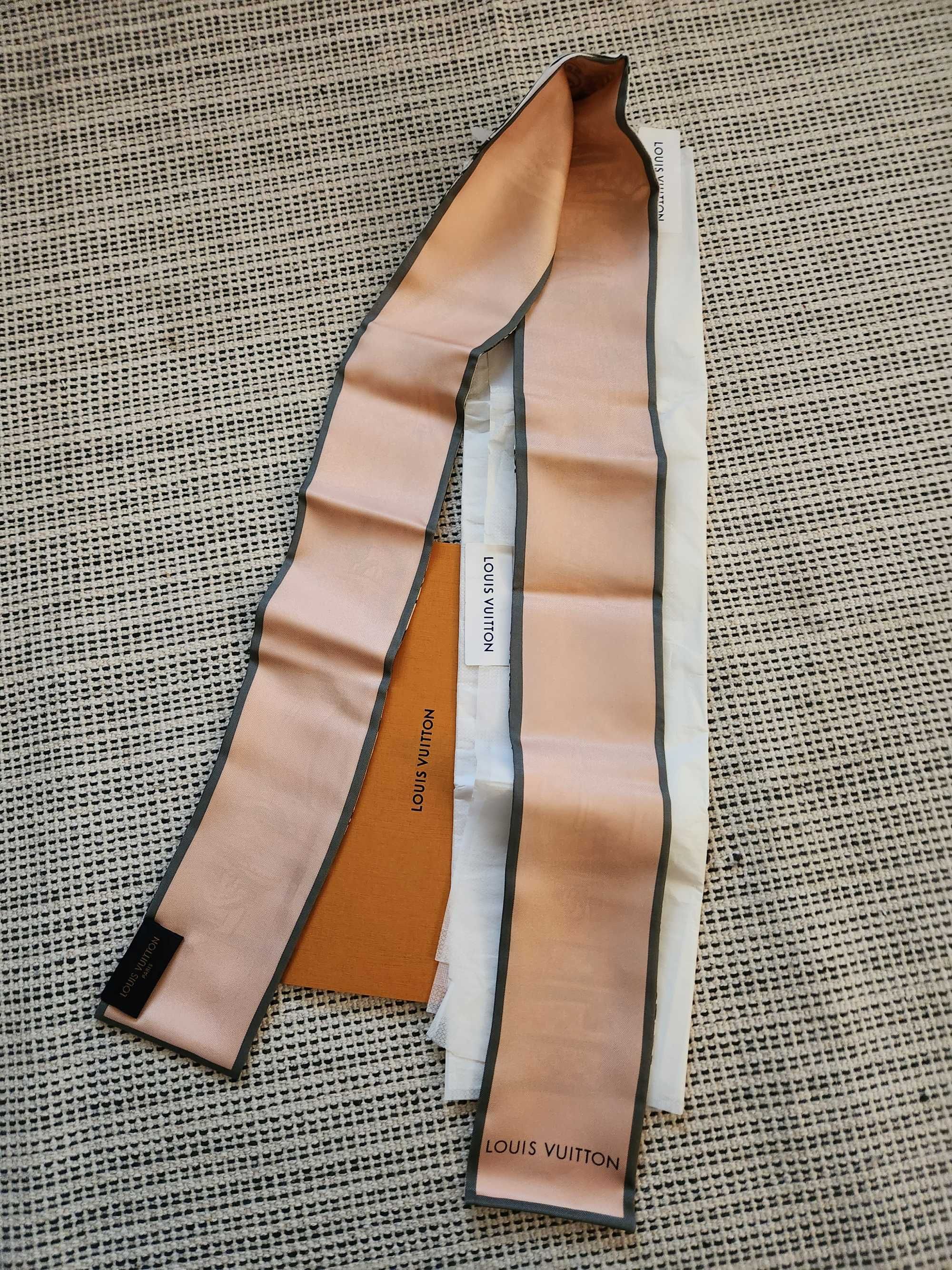 Louis Vuittton Trunks Bandeau scarf - jedwabny szalik - nowy