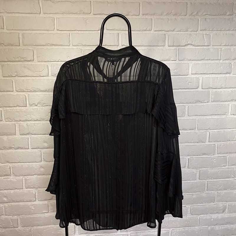 Czarna koszula ze srebrna nitką, nowa, star by julien macdonald 20 4XL