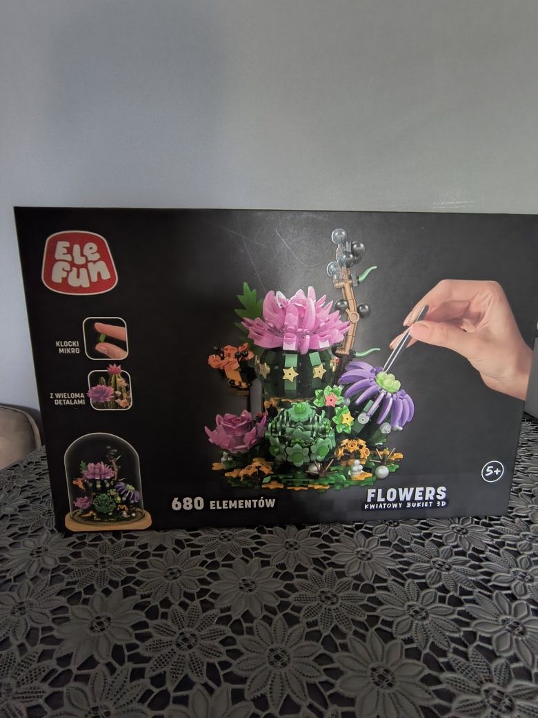 2x Elefun kwiatowy bukiet 3d