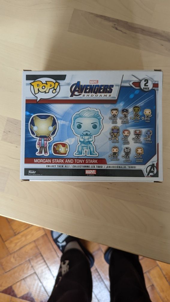 Funko Pop Morgana and Tony Stark