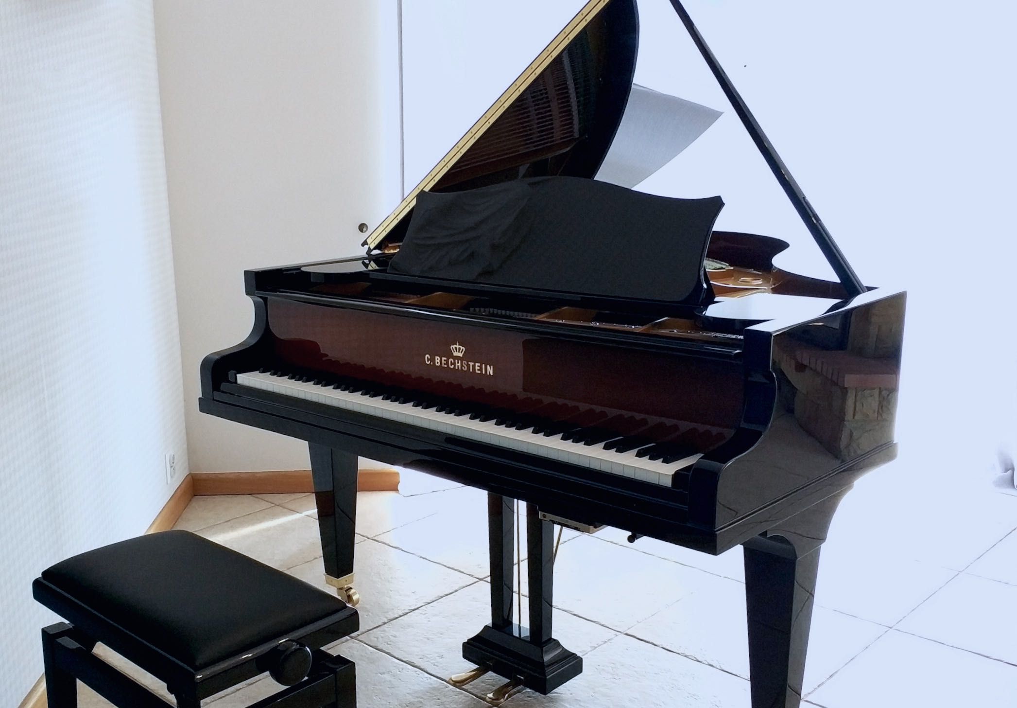 Fortepian C.Bechstein L 167cm, po renowacji + system cichej gry