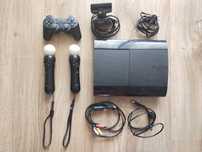 PlayStation3 Slim 500GB, pad, Move x2, kamerka, 6 gier – gotowe do gry