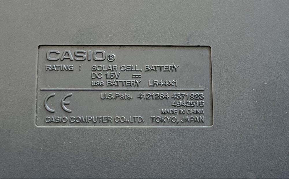 Calculadora solar de mesa Casio D-20ER como nova
