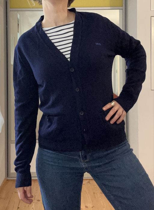 Levi’s kardigan krótki granatowy L wełniany #levis #welniany