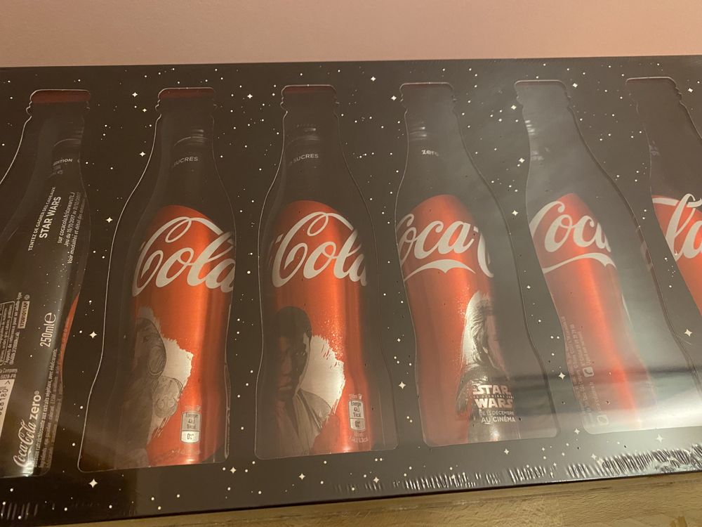 Coffret Conjunto coca cola coke especial Star Wars 6 garrafas