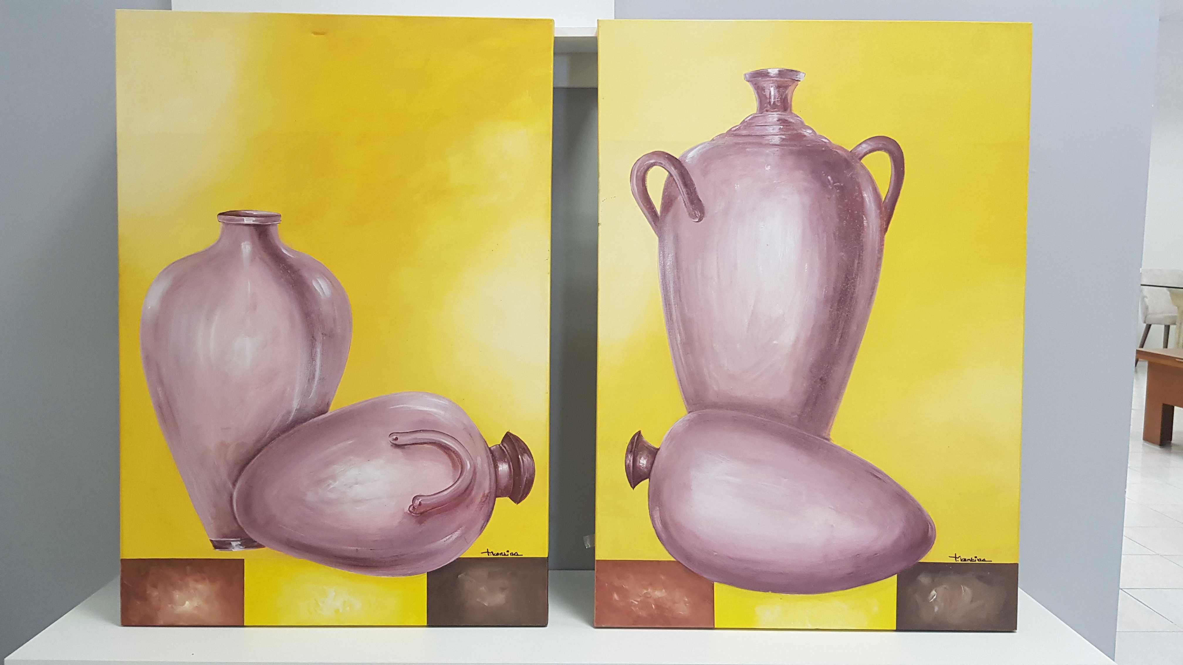 Telas pintadas à mão