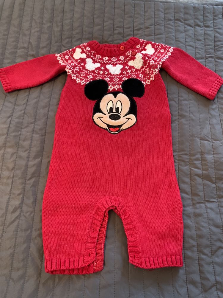 Pajacyk „myszka miki” disney by Primark 0-3 miesiące