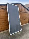 Panel aluminium plus siatka wiatrochłonna selt biała.