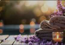 Massagem relaxante ambiente tranquilo para homens