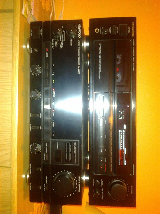wzmacniacz kenwood ka 880d i magnetofon kx 7030 i kolumny T+A