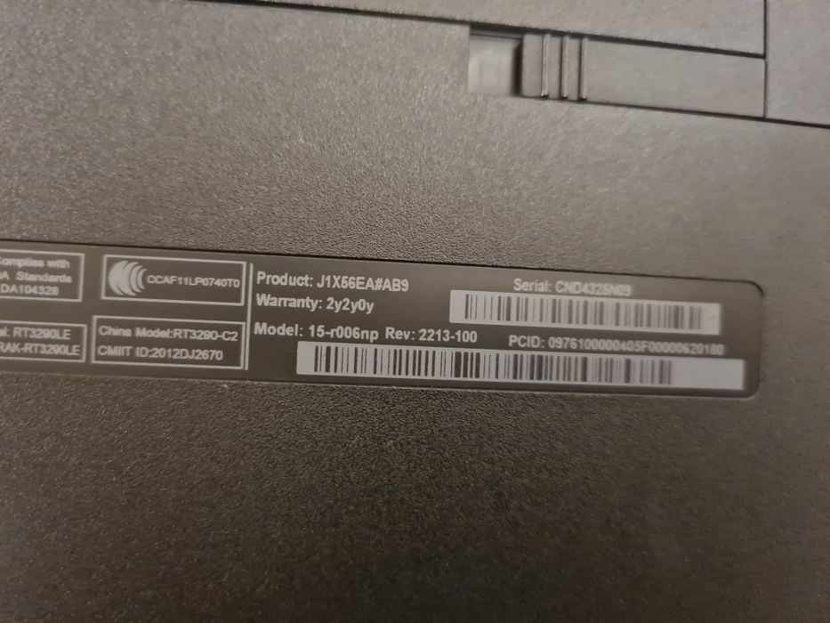 HP 15-r006np Novo