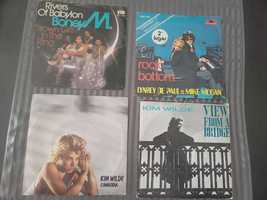 Singles discos de vinil kim Wilde,Boney M, Lynsey de Paul e Mike Moran