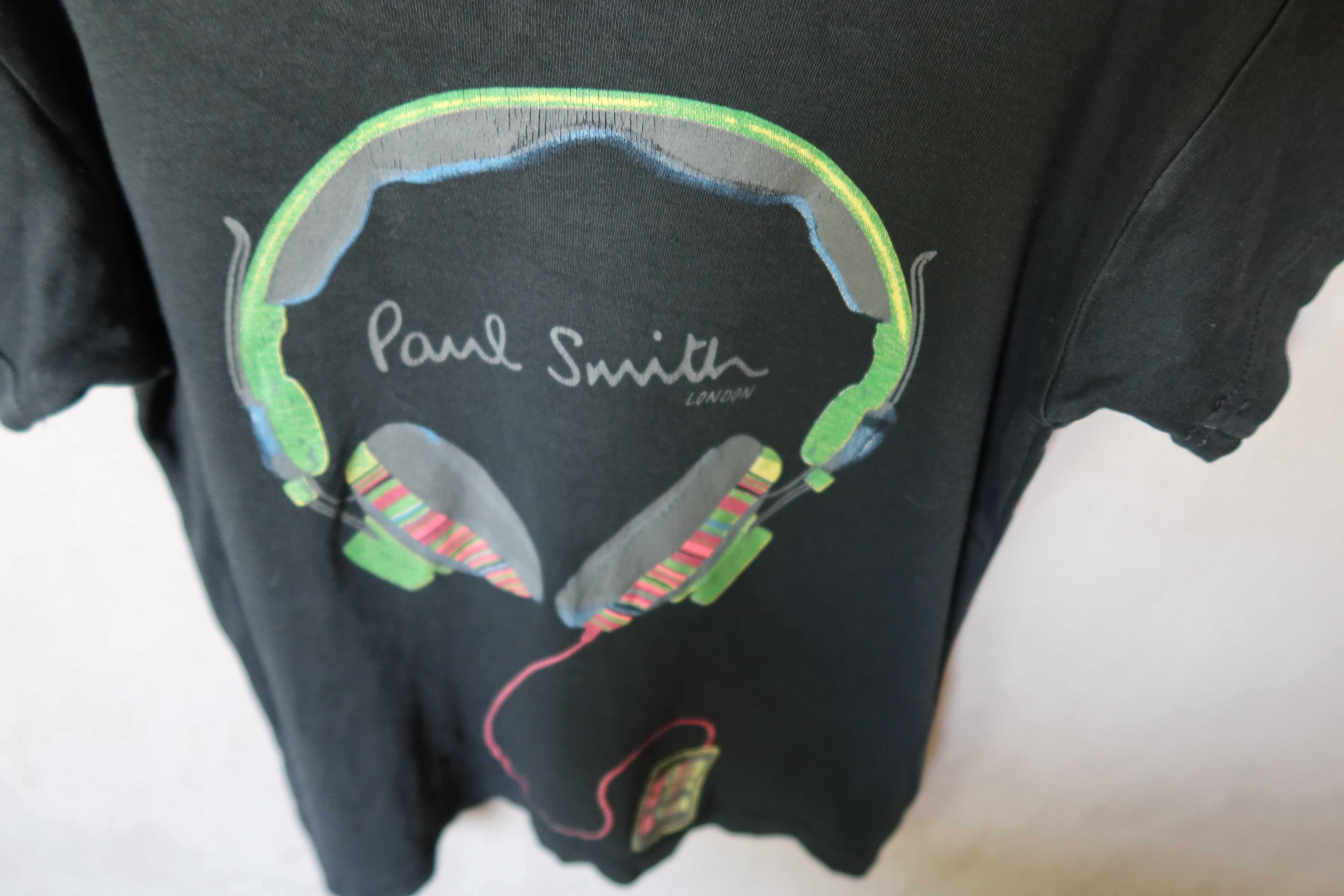 Koszulka 110 116 PAUL SMITH słuchawki t-skirt black czarna