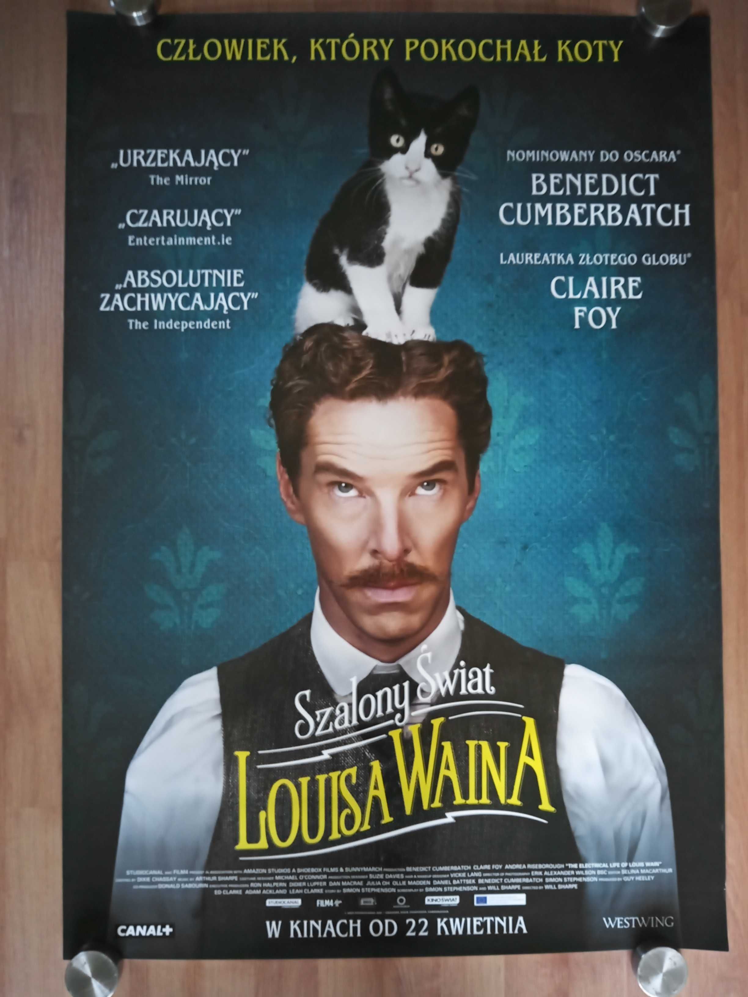 Plakat filmowy Szalony świat Louisa Waina/Benedict Cumberbatch