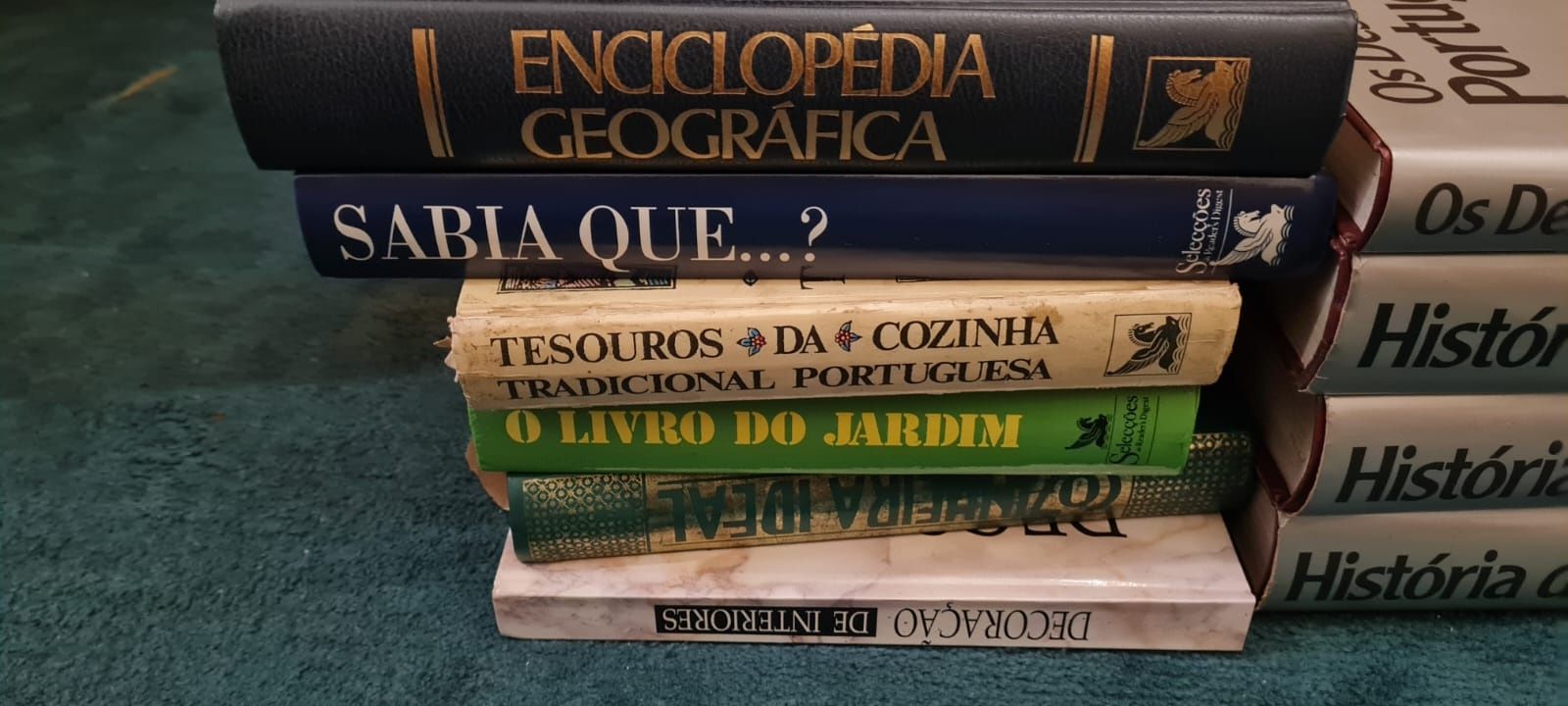 Enciclopédias e vários livros