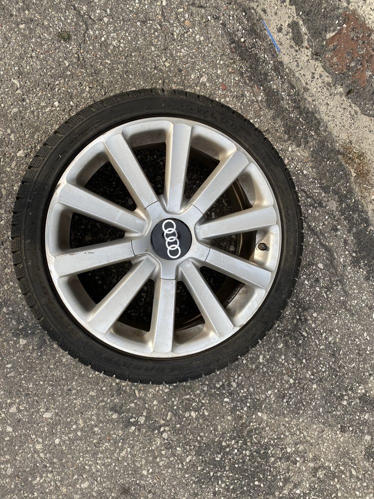 Felgi 18” Audi z oponami 225/40 R18 – komplet