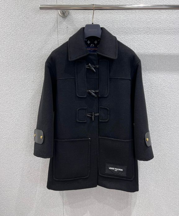 Louis Vuitton płaszcz dwustronny z wełny