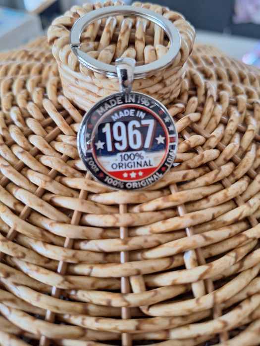 Brelok do kluczy vintage 1967 prezent urodziny mikołajki