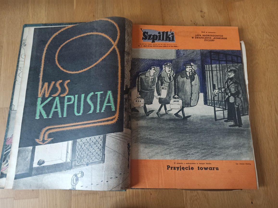 Tygodnik "Szpilki" Oprawiony prawie caly rok 1958. PRL