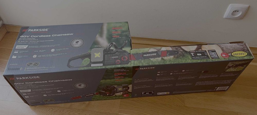 Akumulatorowa piła łańcuchowa na 2 aku 40V Parkside PERFORMANCE PPKSA