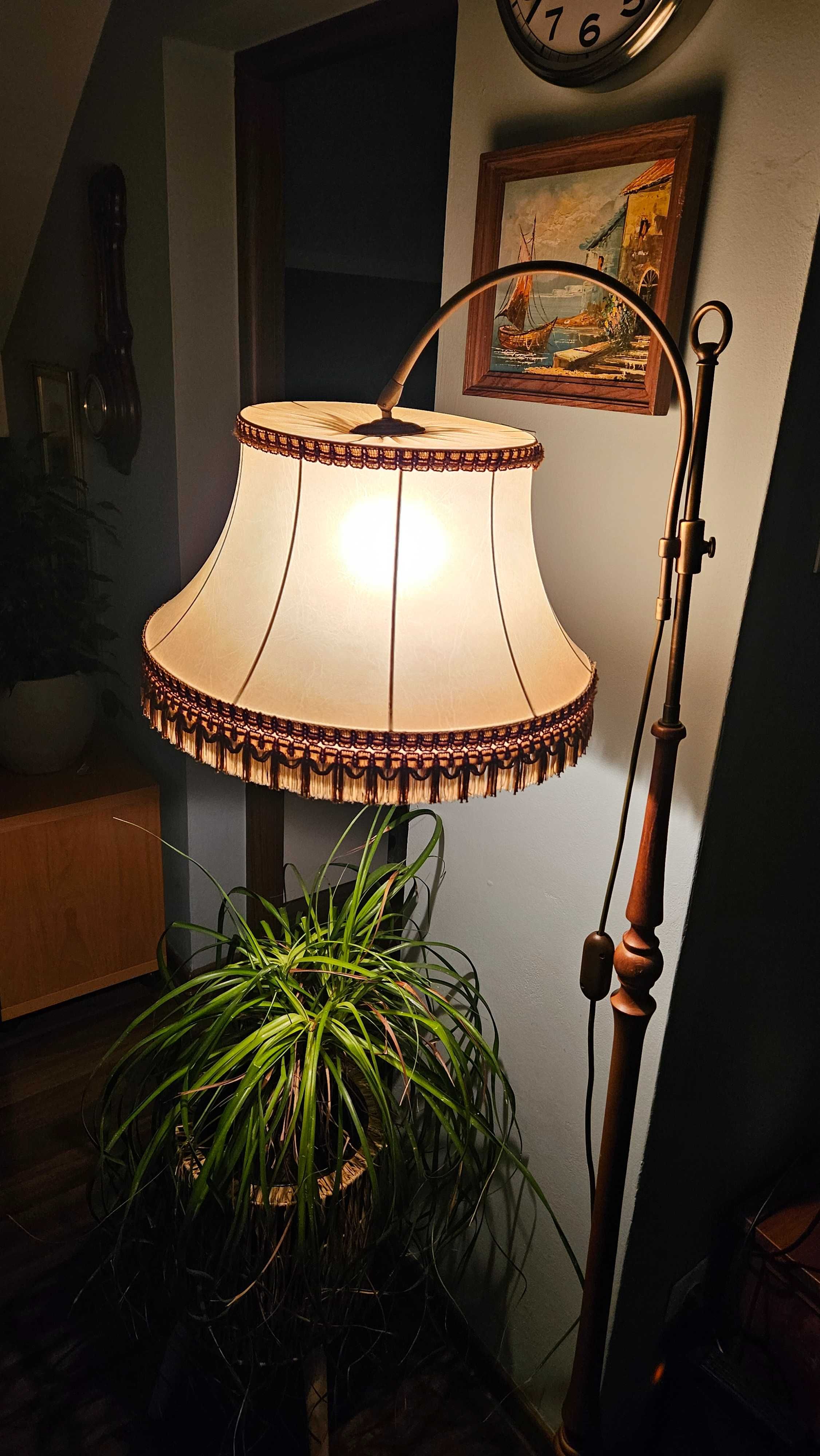 Stara lampa podłogowa vintage dzwoneczek