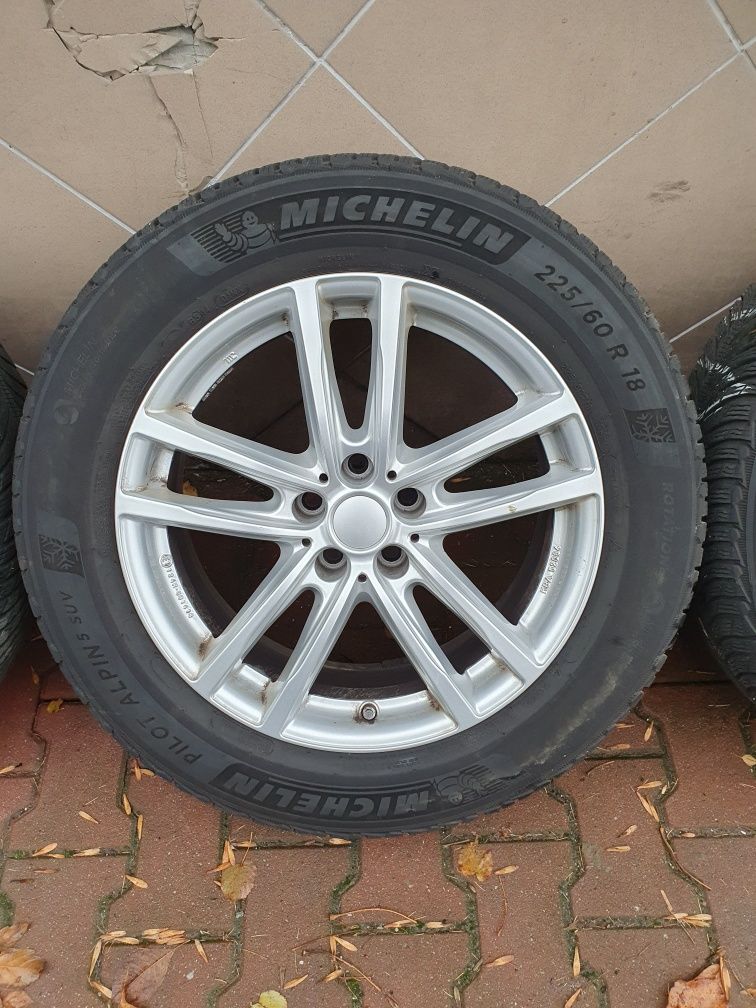 Felgi Koła 18" Bmw X3 G01 5x112 ET22+225.60.18 Michelin Alpin 5