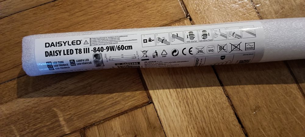 Świetlówka LED T8  9W/840. 60cm 1000lm