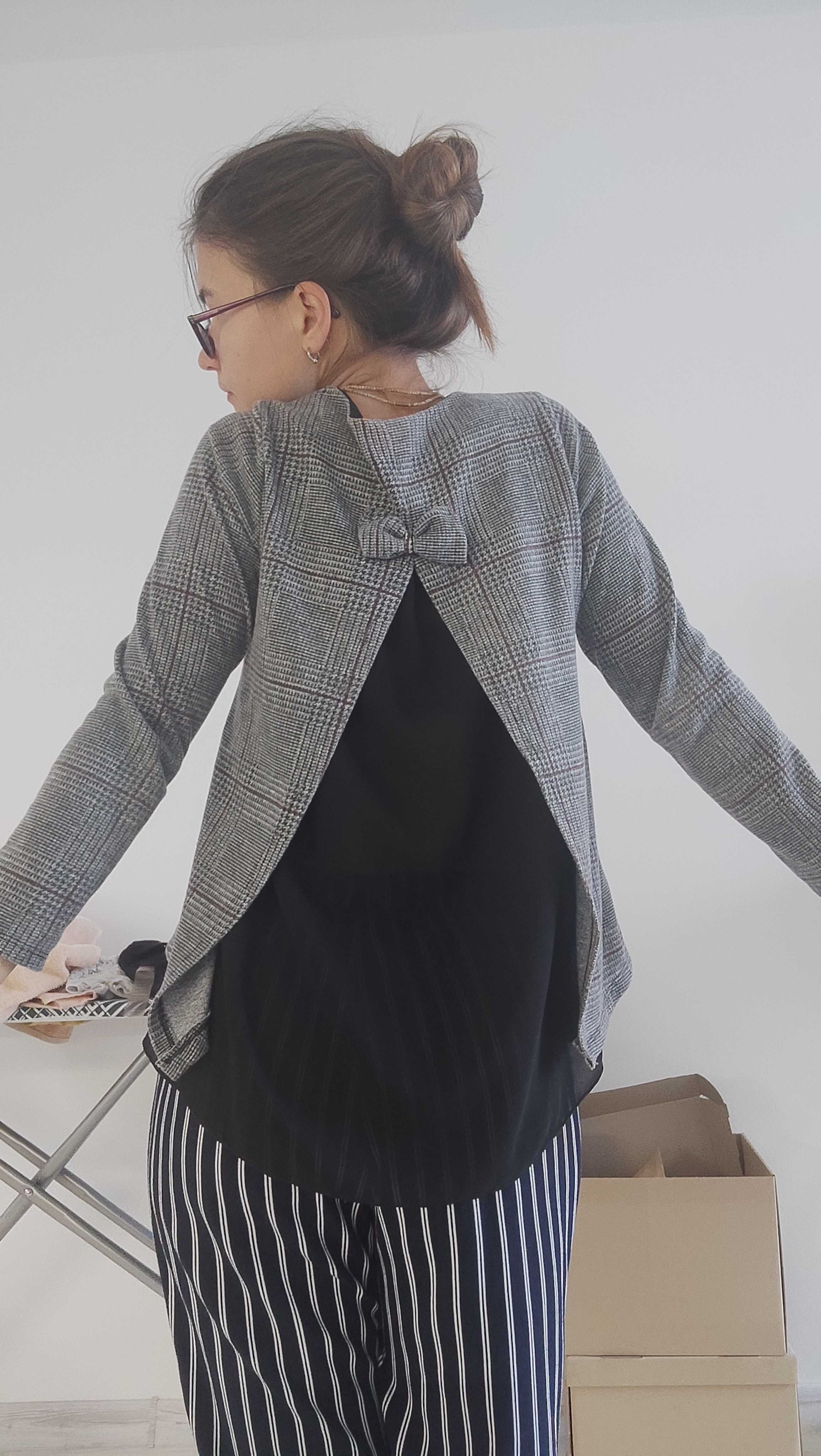 Жіночий светр вставка шифон