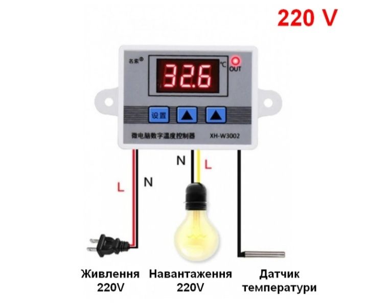 Терморегулятор для інкубатора DM-W3002