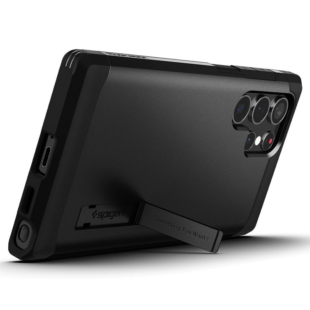 Etui Braders Spigen Tough Armor Do Galaxy S22 Ultra Black