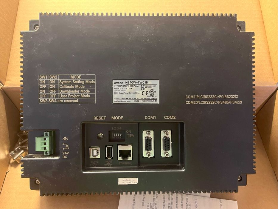 Consola HMI Omron NB10W – 10.1” | Usada em ótimo estado