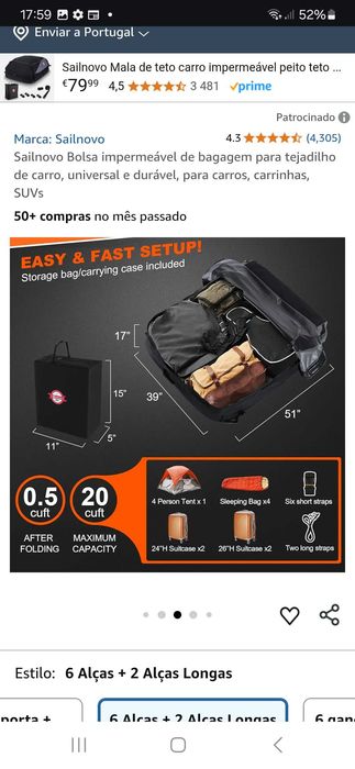 Sailnovo bolso de bagagem