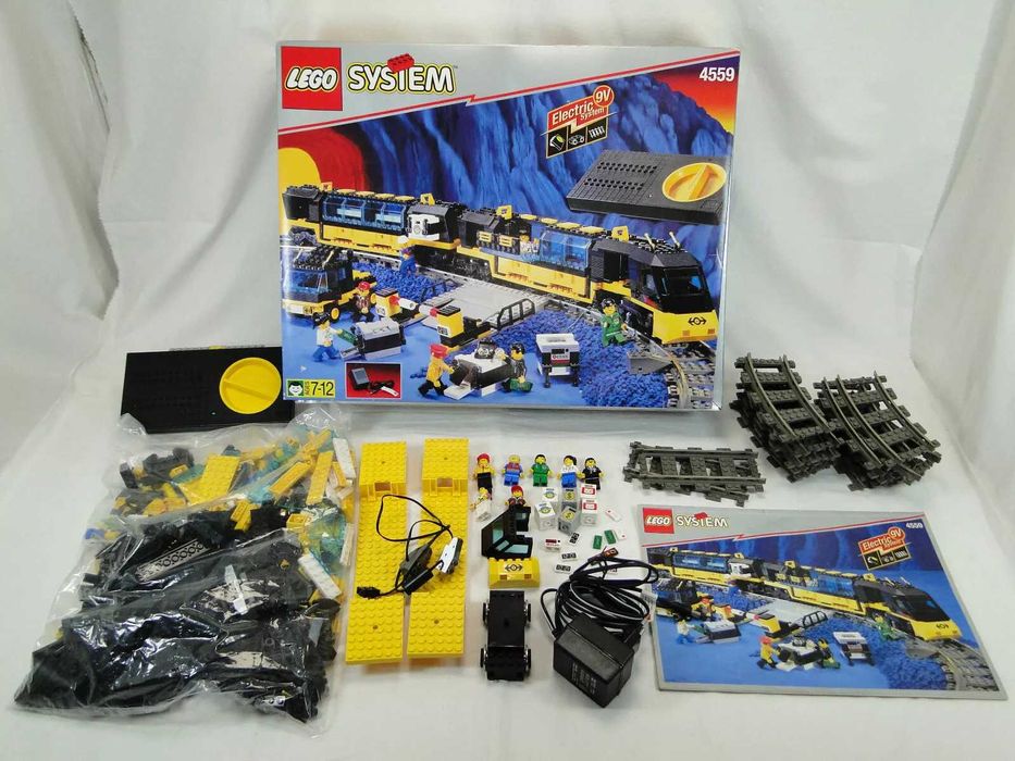 Lego 4559 Kolejka Cargo Railway 9V z instrukcją,oryginalne opakowanie