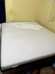 large bed over mattress