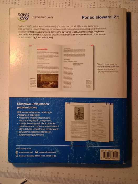 Podręcznik do języka polskiego: Ponad Słowami 2 część 1