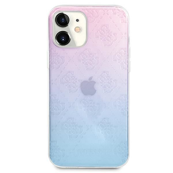 Etui Ochronne Guess 4G 3D dla iPhone 12 Mini 5,4" Blue&Pink