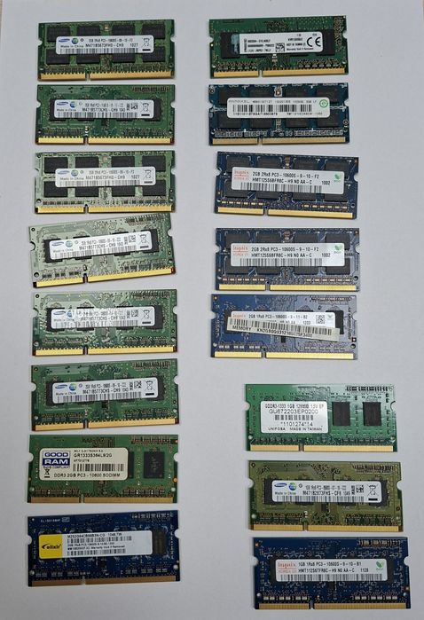 Pamięci RAM DDR3 SODIMM różne