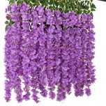 Sztuczne Kwiaty Wisteria Dekoracja Na Balkon Taras Fioletowe Kwiaty